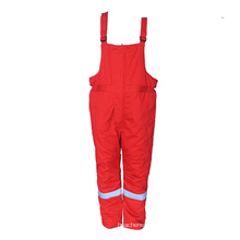 Customized 100% Cotton Flame Retardant Bib-pants Hook and Loop Fasteners